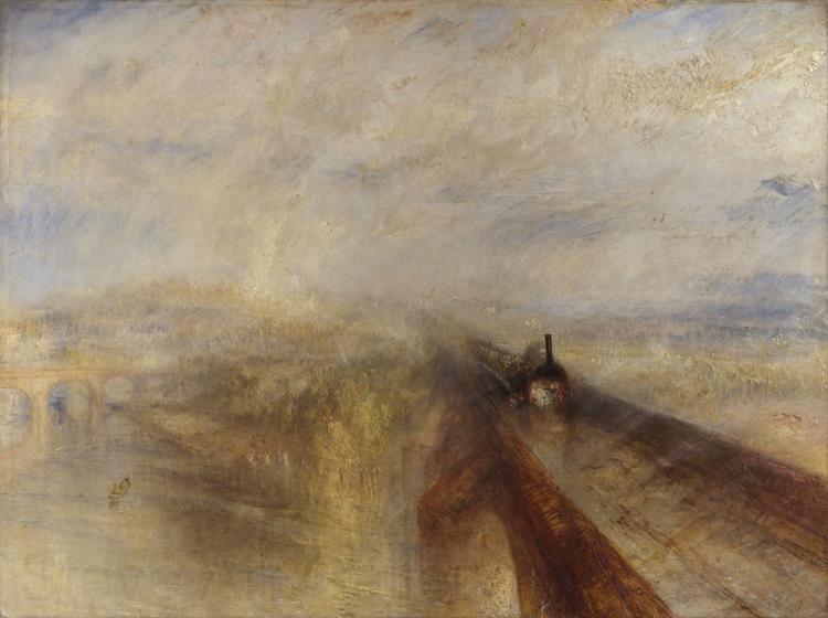 Joseph Mallord William Turner Rain,Steam and Speed-The Great Western Railway (mk31) Spain oil painting art